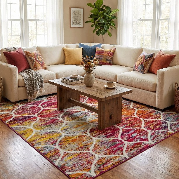 Geometric Design Outdoor Area Rug