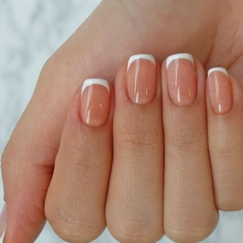 Elegant French Tip Press-On Nails Set Stornfield