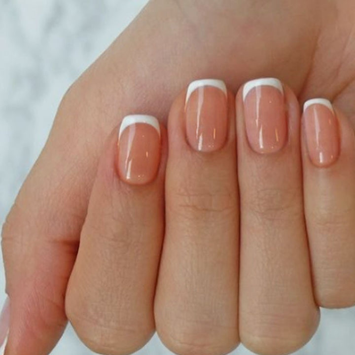 Elegant French Tip Press-On Nails Set Stornfield