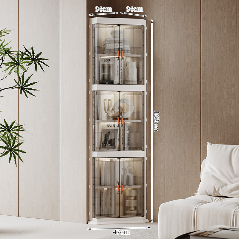 Corner Display Storage Cabinet Stornfield