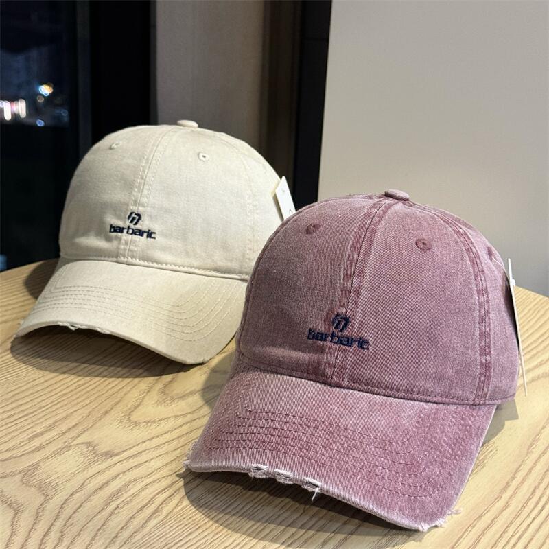 Men's Distressed Cotton Twill Baseball Cap Stornfield