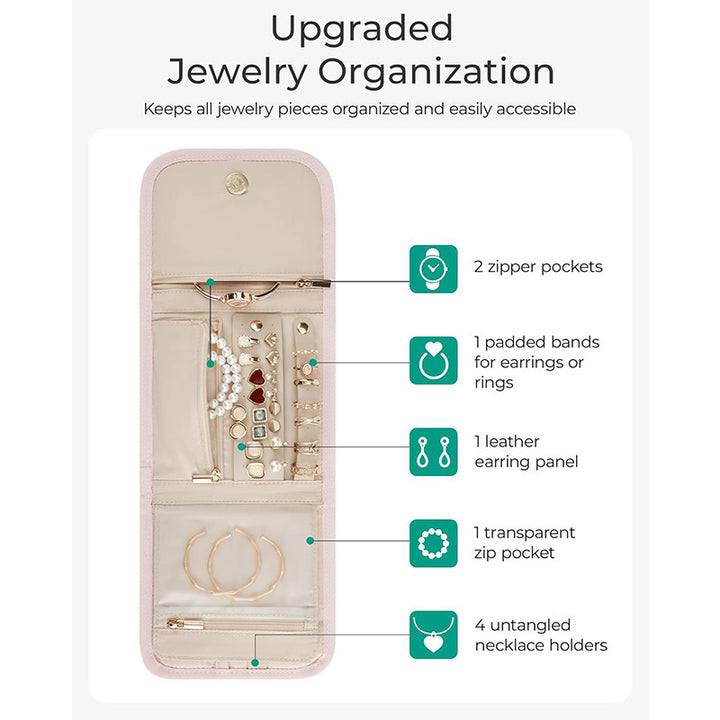 Jewelry organizer with versatile compartment layout Stornfield