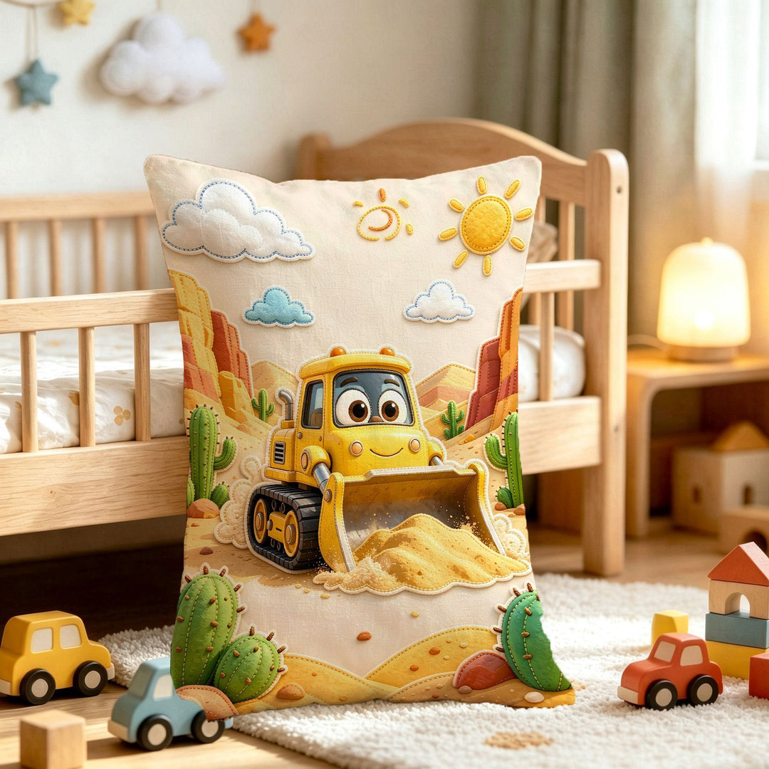 Cartoon-Themed Decorative Plush Pillow