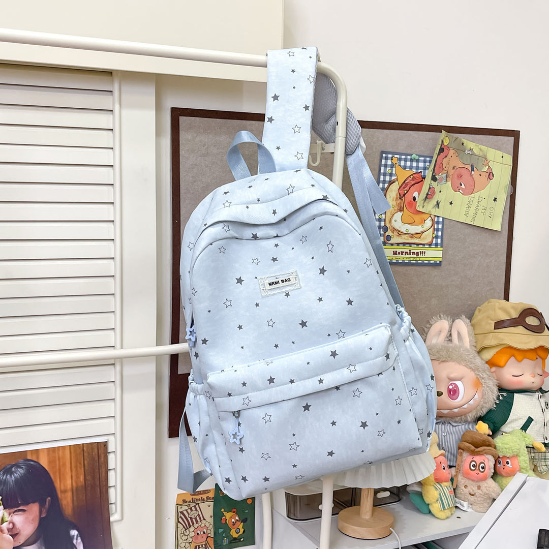 Star-Patterned Casual Backpack Stornfield