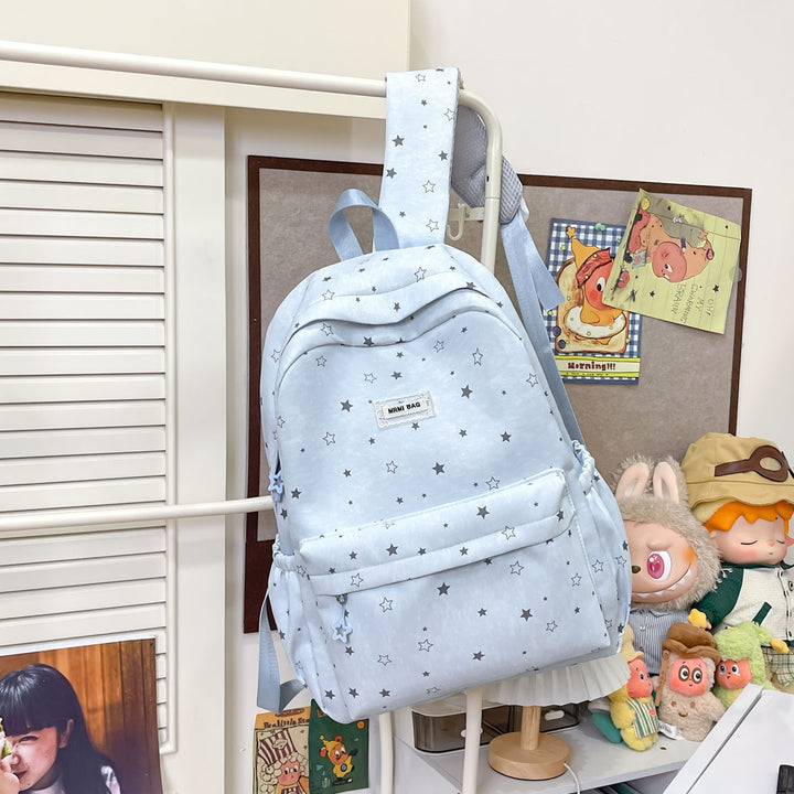 Star-Patterned Casual Backpack Stornfield