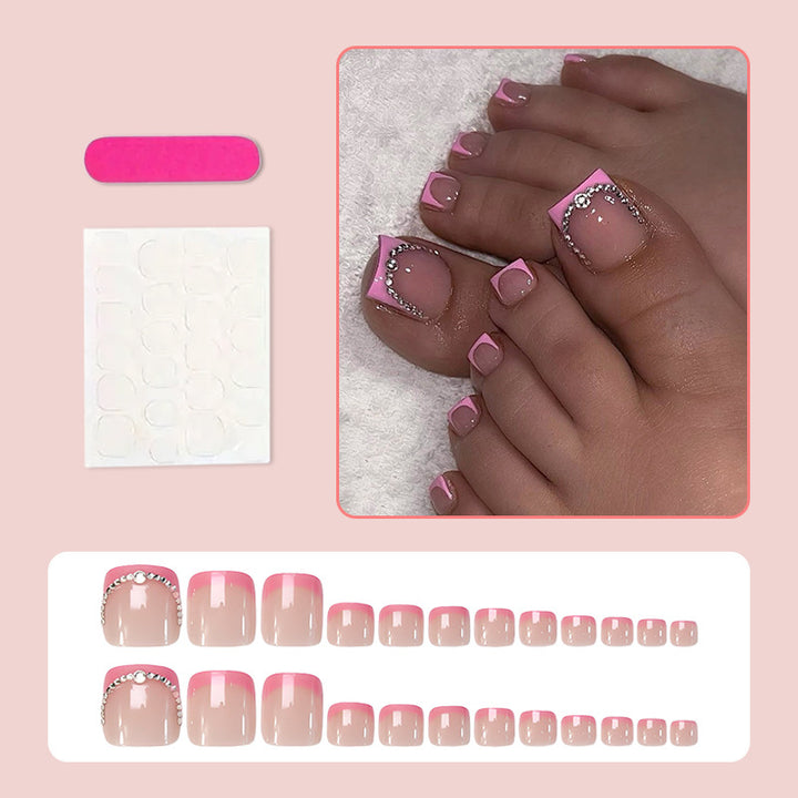 Nail art set with elegant glitter and lace accents Stornfield