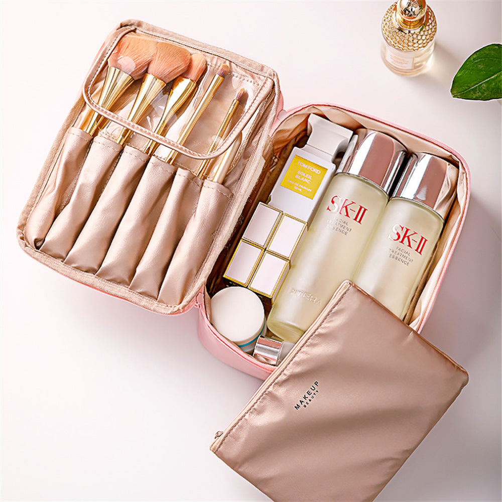 Dual Compartment Travel Makeup Organizer Stornfield