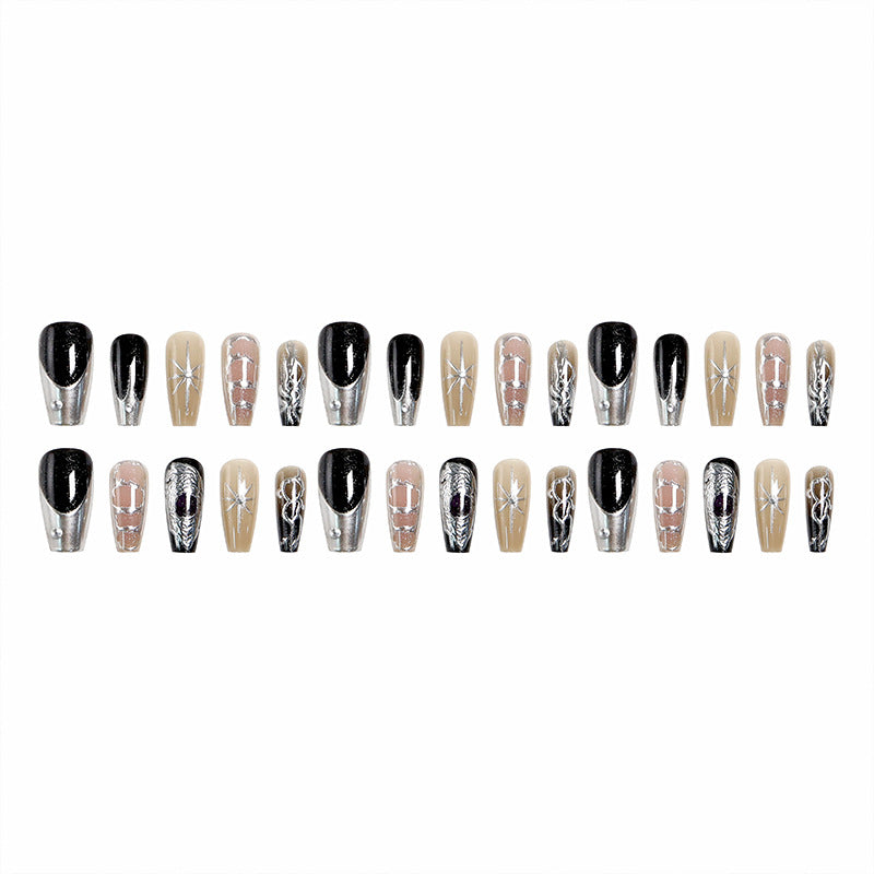 Artful nail tips with elegant patterns Stornfield
