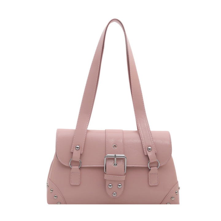 Structured Faux Leather Handbag