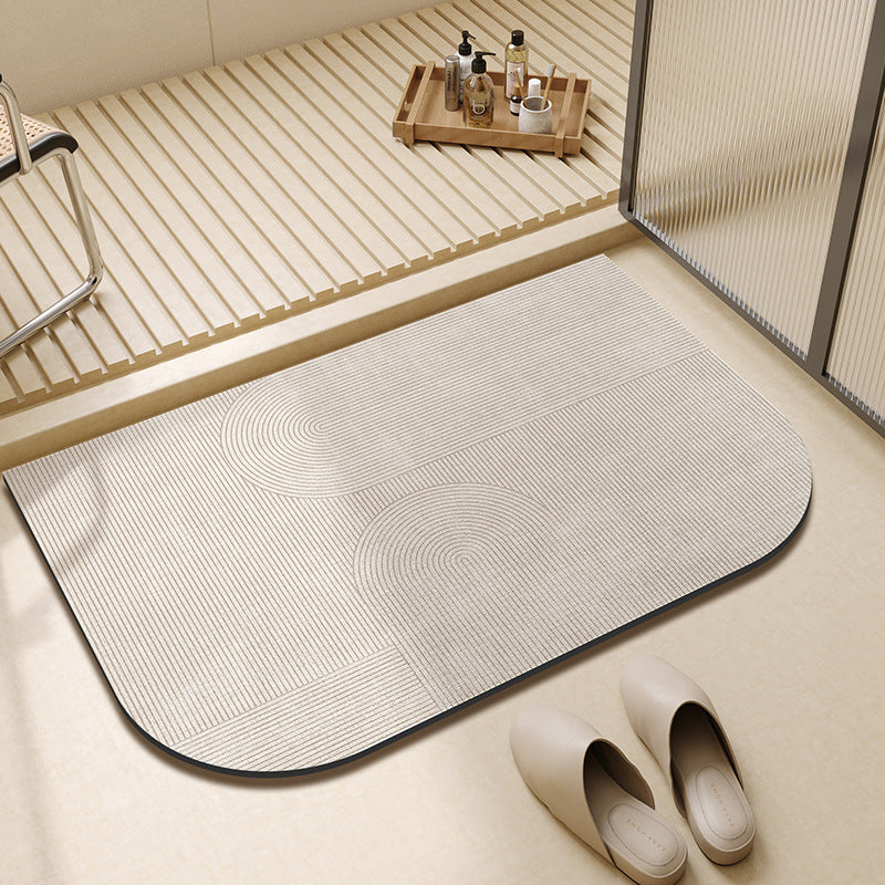 Vintage-Inspired Floral Printed Bath Mat