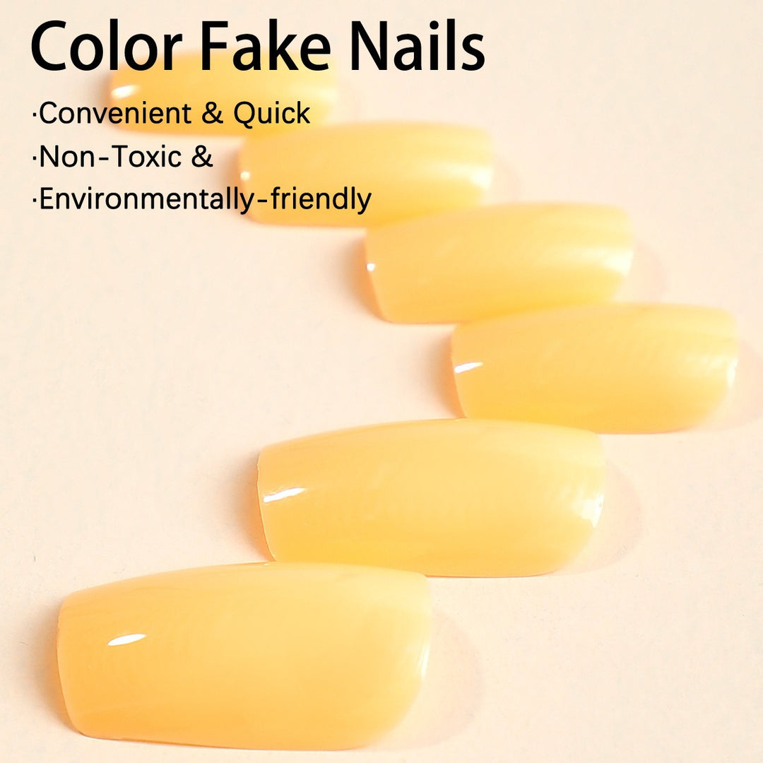 Acrylic nail set with glossy finish and trendy design Stornfield