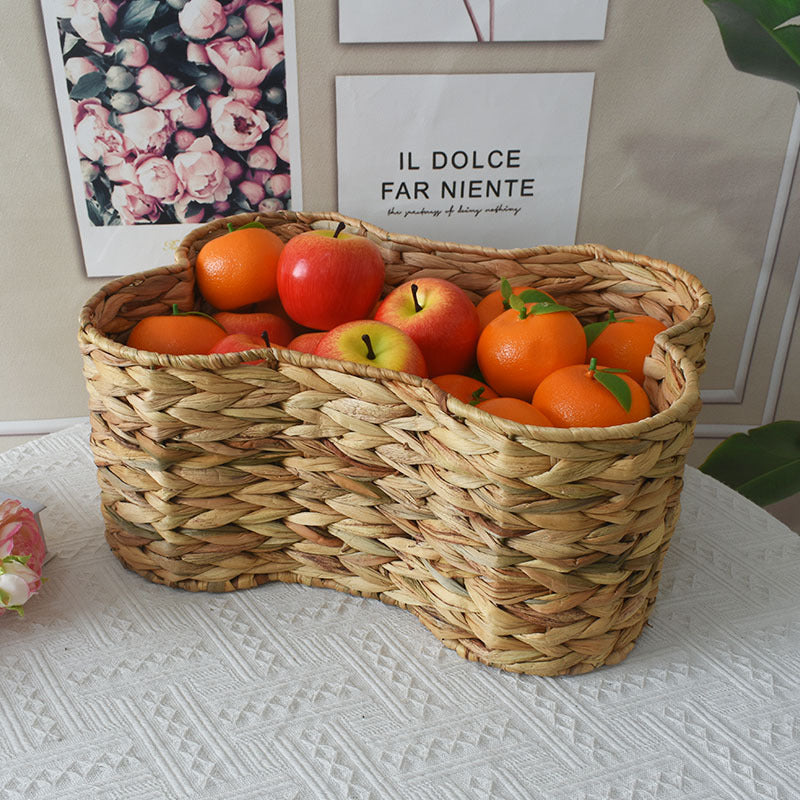Woven Storage Basket with Organic Curved Design Stornfield
