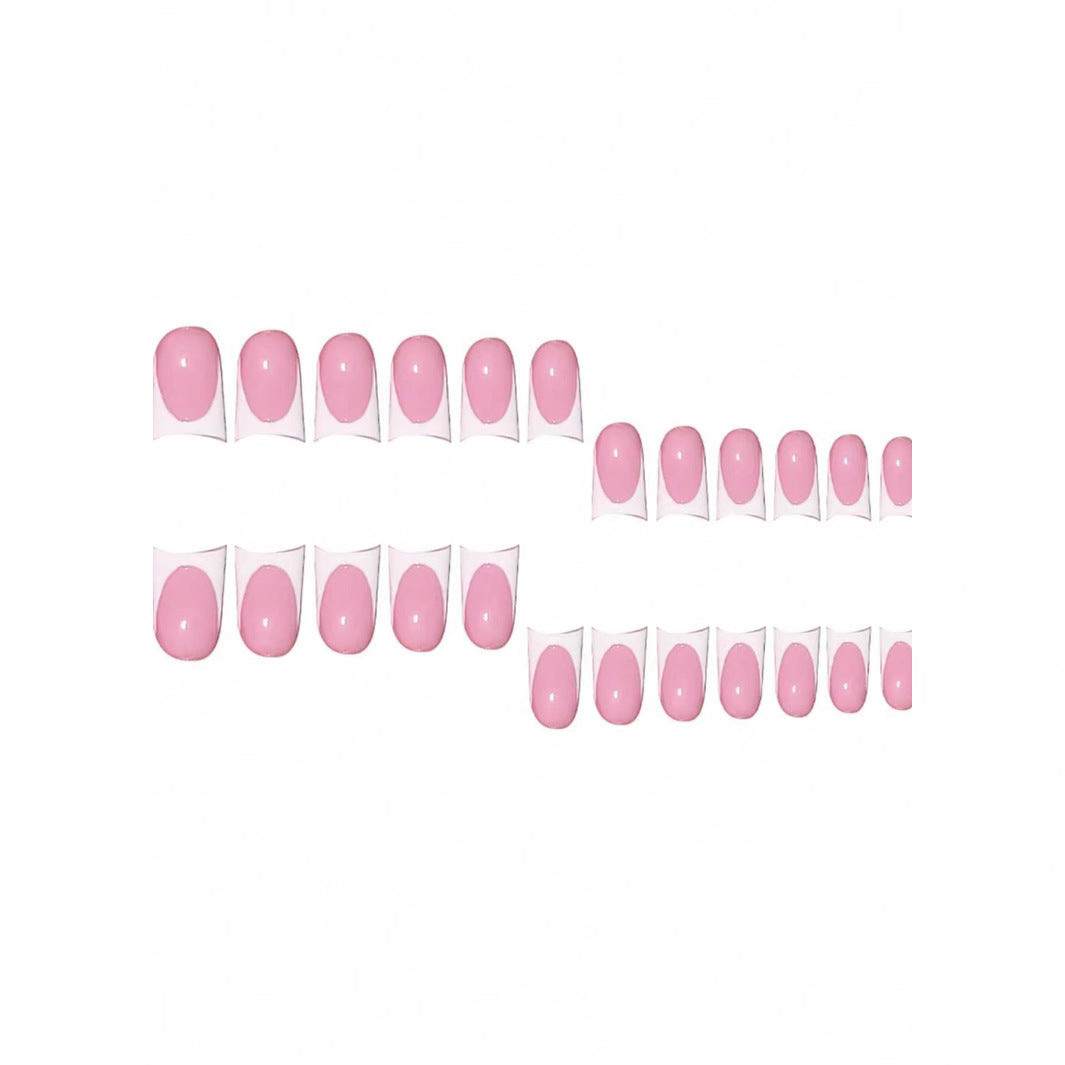 Stylish French Tip Press-On Nails Stornfield