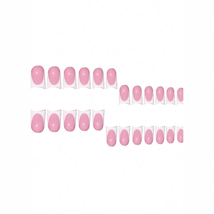 Stylish French Tip Press-On Nails Stornfield