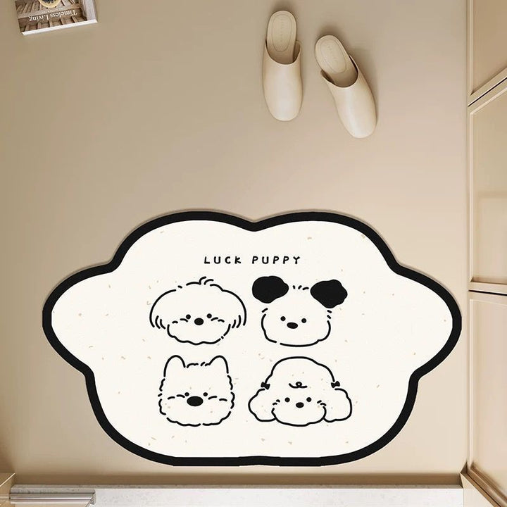 Cute Dog-Shaped Area Mat