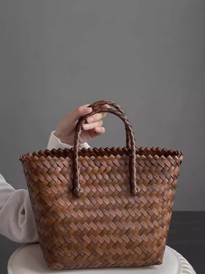 Handbag Made of Woven Bast Stornfield