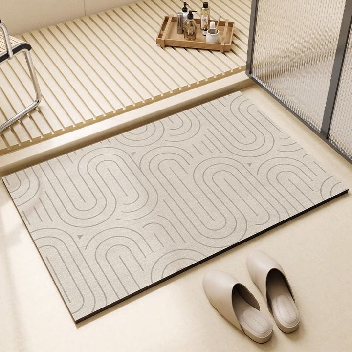 Modern Abstract Pattern Bath Mat for Bathroom