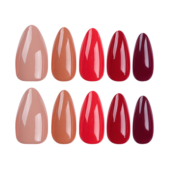 Artful nail extensions in elegant stiletto style Stornfield