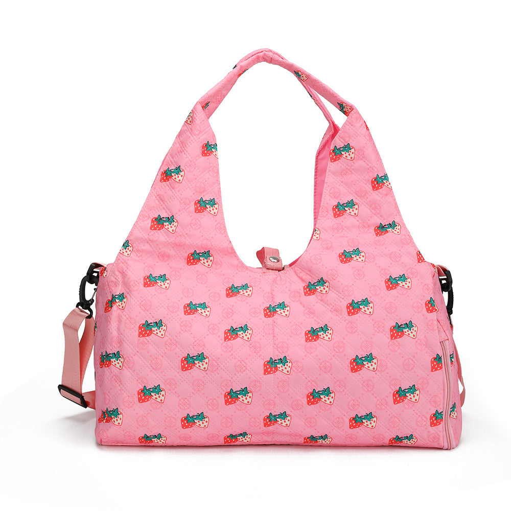 Floral Pattern Quilted Shoulder Bag Stornfield