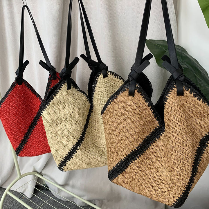 Generous shopping bag with handcrafted wave pattern Stornfield