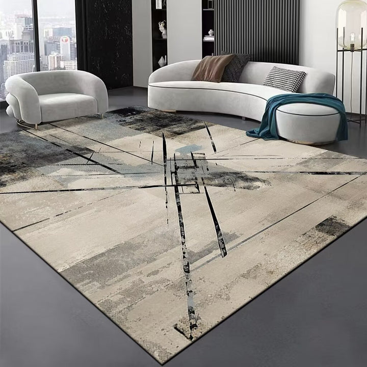 Contemporary Wave Pattern Area Rug Stornfield