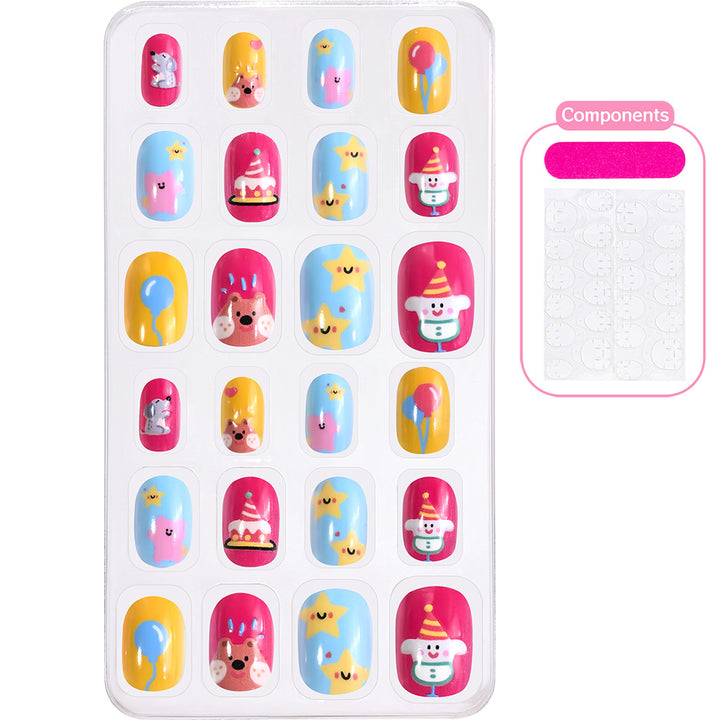 Creative Cartoon-Themed Press-On Nail Collection Stornfield