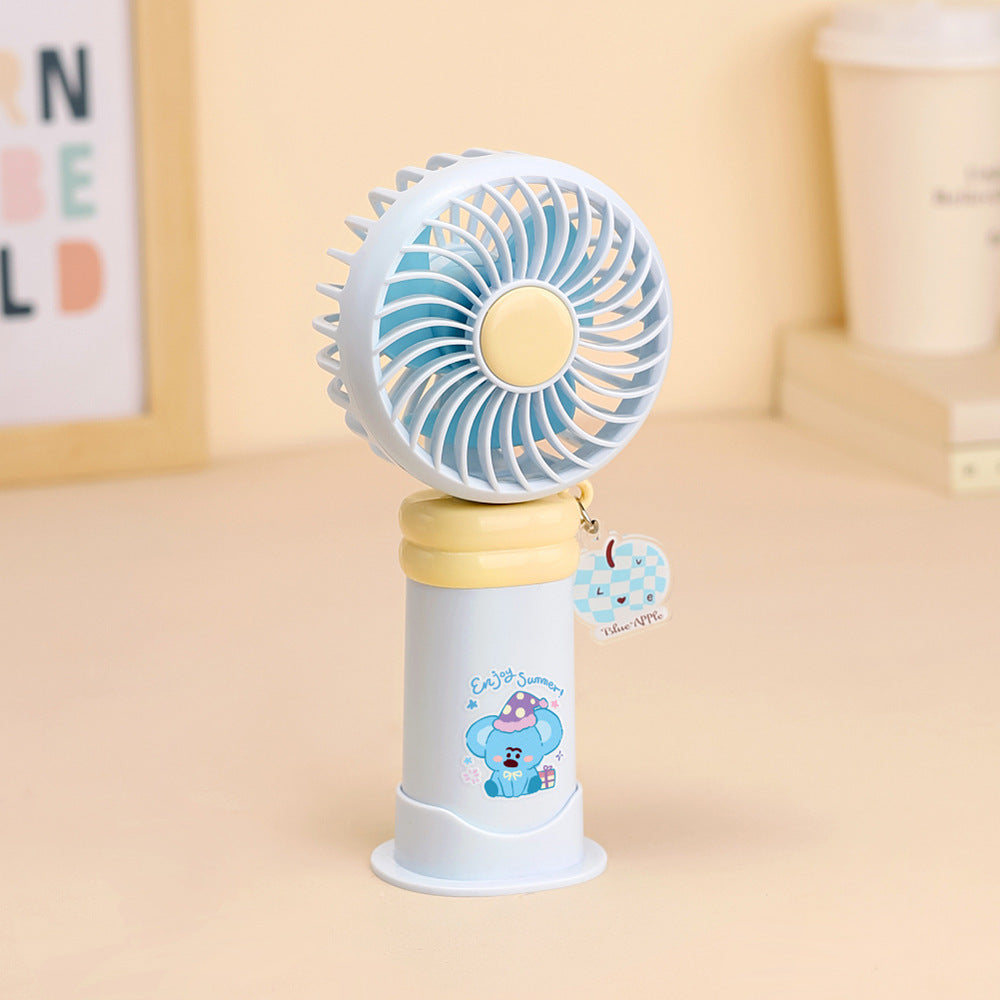 Ladies wearable handheld fan with playful dog design Stornfield