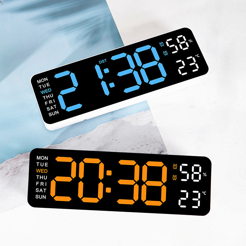 Digital wall clock with temperature and humidity display Stornfield