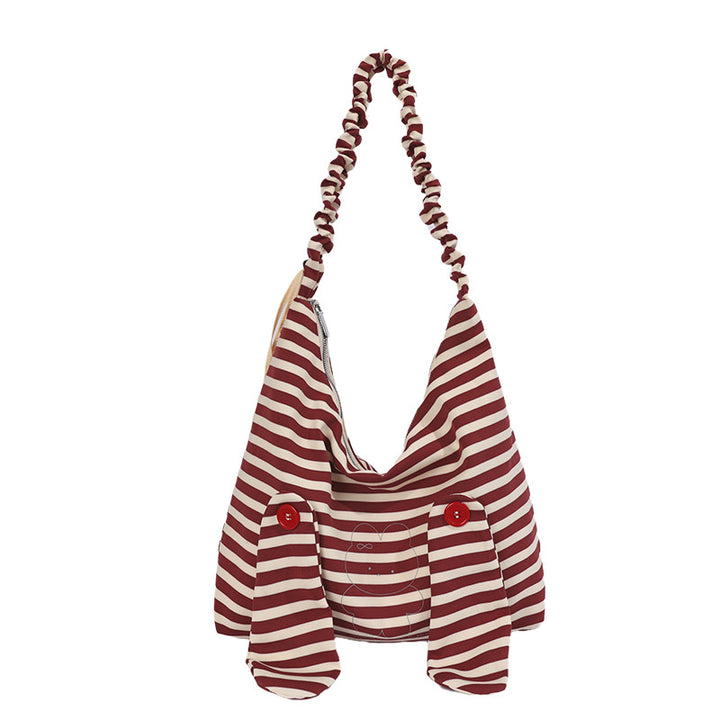 Playful Animal-Themed Slouchy Shoulder Bag