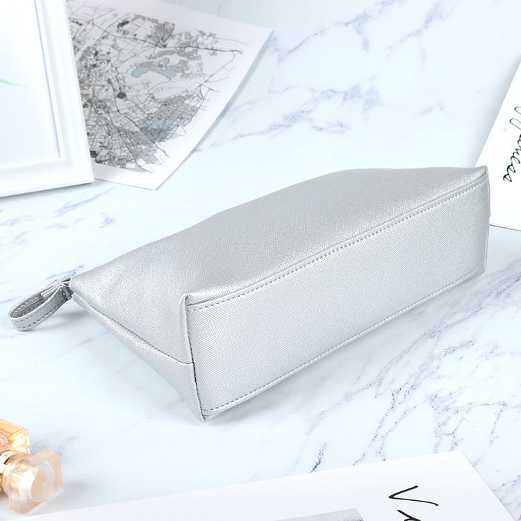 Elegant Metallic Makeup Pouch