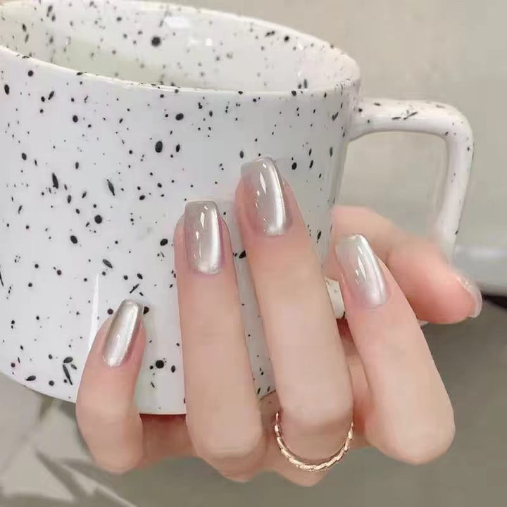 Elegant Glossy Press-On Nail Set Stornfield