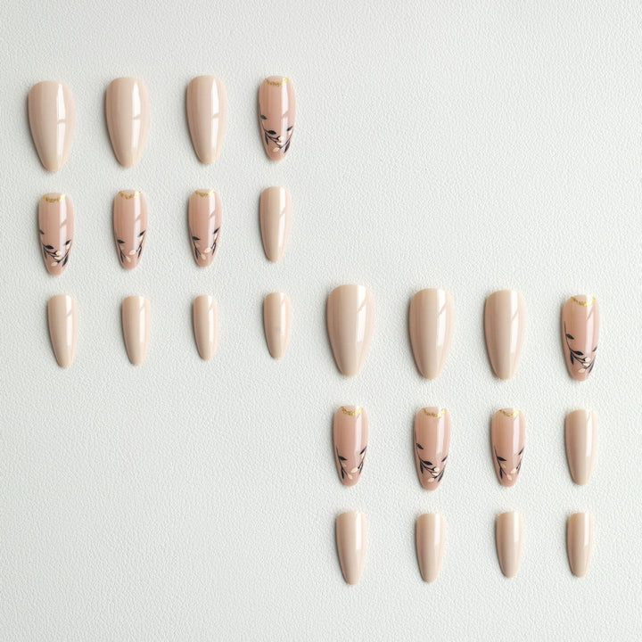 Artistic Floral Accent Nail Art
