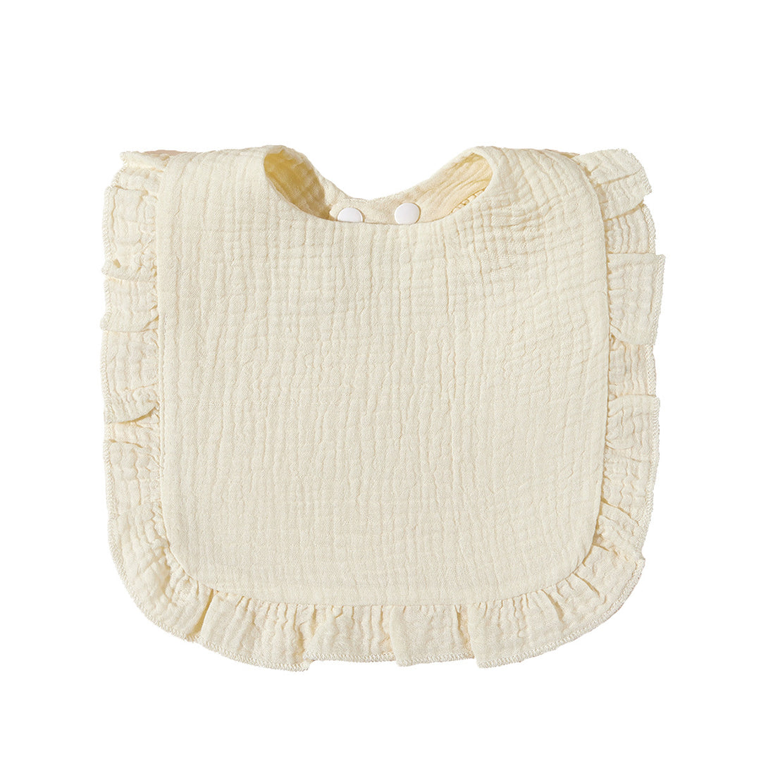 Soft Ruffled Muslin Baby Bib Stornfield