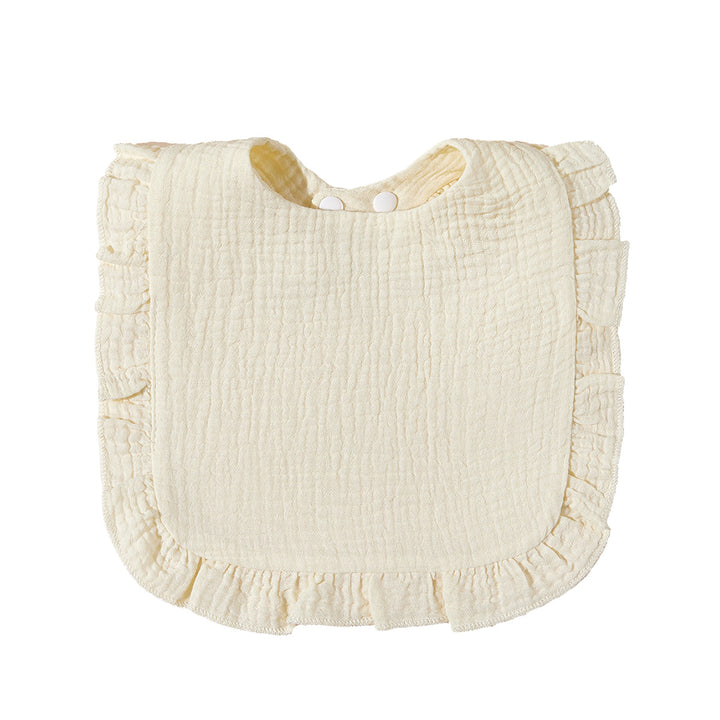 Soft Ruffled Muslin Baby Bib Stornfield