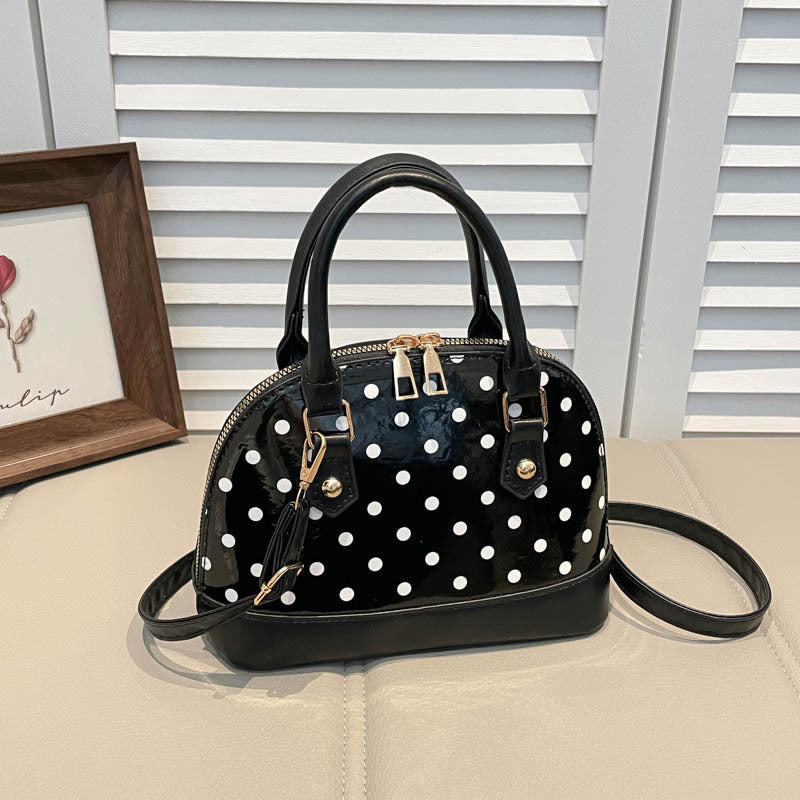 Polka Dot Handheld Satchel