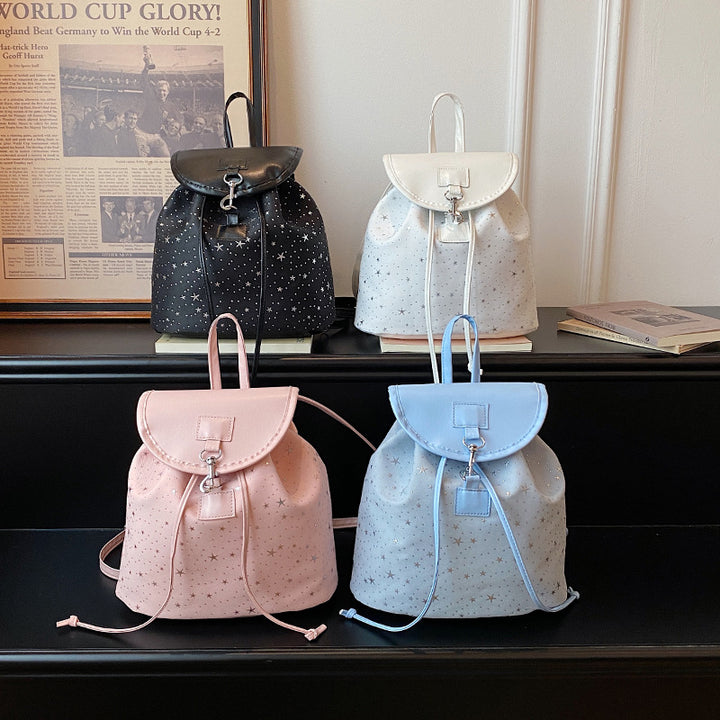 WoStar-Patterned Drawstring Backpack Stornfield