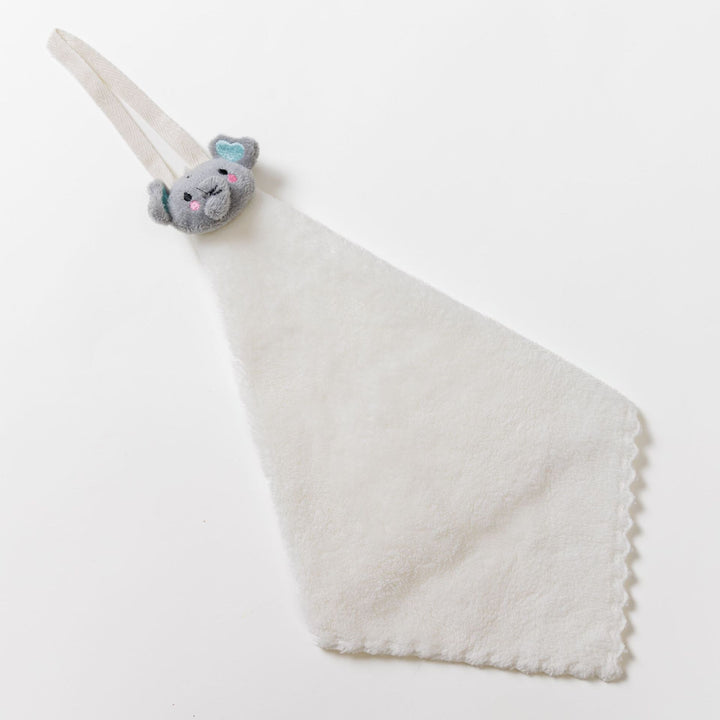 Plush Mouse Hooded Baby Bath Towel with Hanging Loop