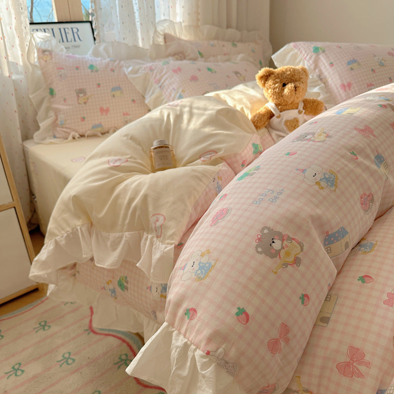 Playful Cartoon-Themed Bedding Set
