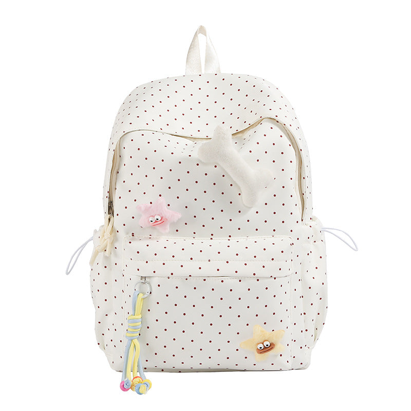 Cute Polka Dot Graphic Backpack Stornfield