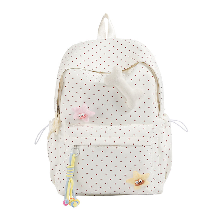 Cute Polka Dot Graphic Backpack Stornfield
