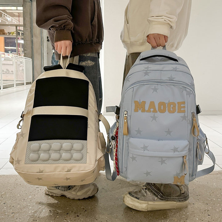 Star-Patterned Adjustable Backpack Stornfield