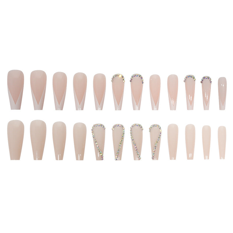 Elegant Glossy Almond-Shaped Press-On Nails Stornfield