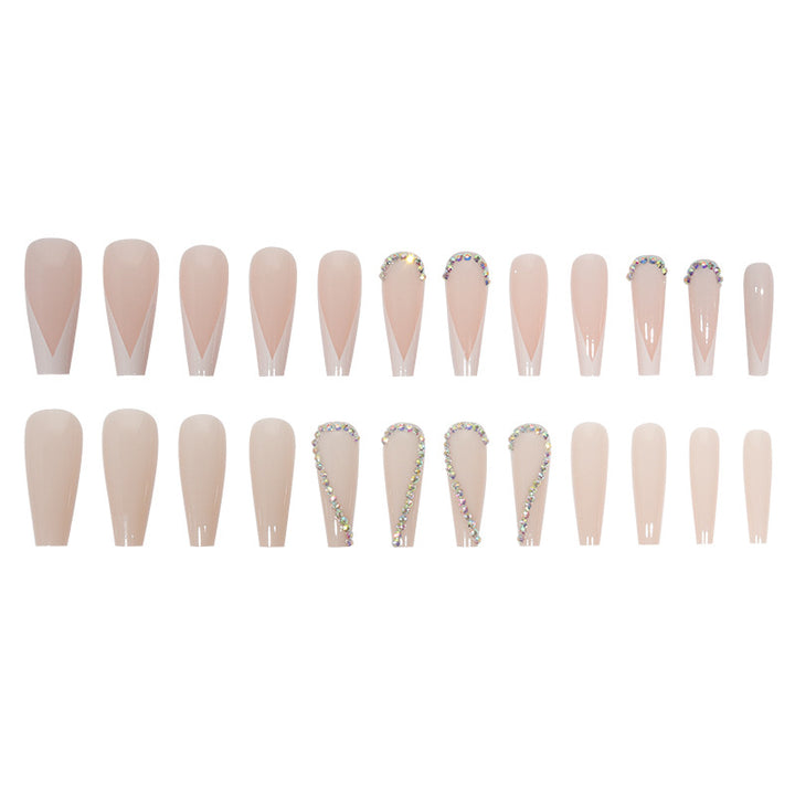 Elegant Glossy Almond-Shaped Press-On Nails Stornfield