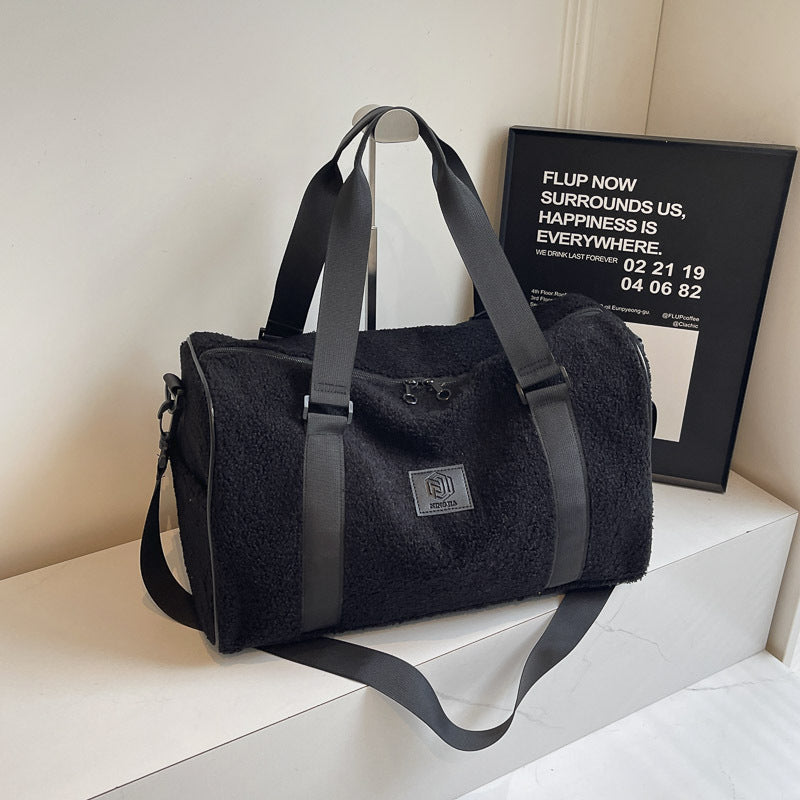 Cozy Fleece Travel Duffel Bag Stornfield