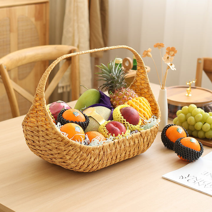 Unisex Handwoven Shopping Basket with Ergonomic Design Stornfield