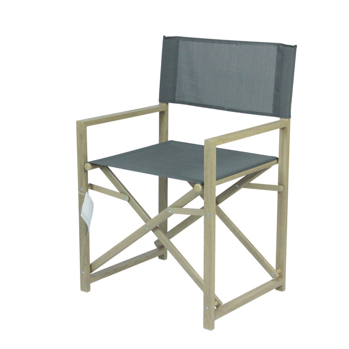 Folding chair with backrest made of high-quality wood Stornfield