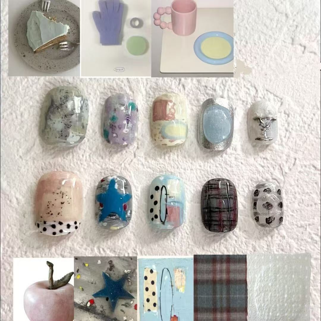 Artistic Press-On Nail Art Collection Stornfield