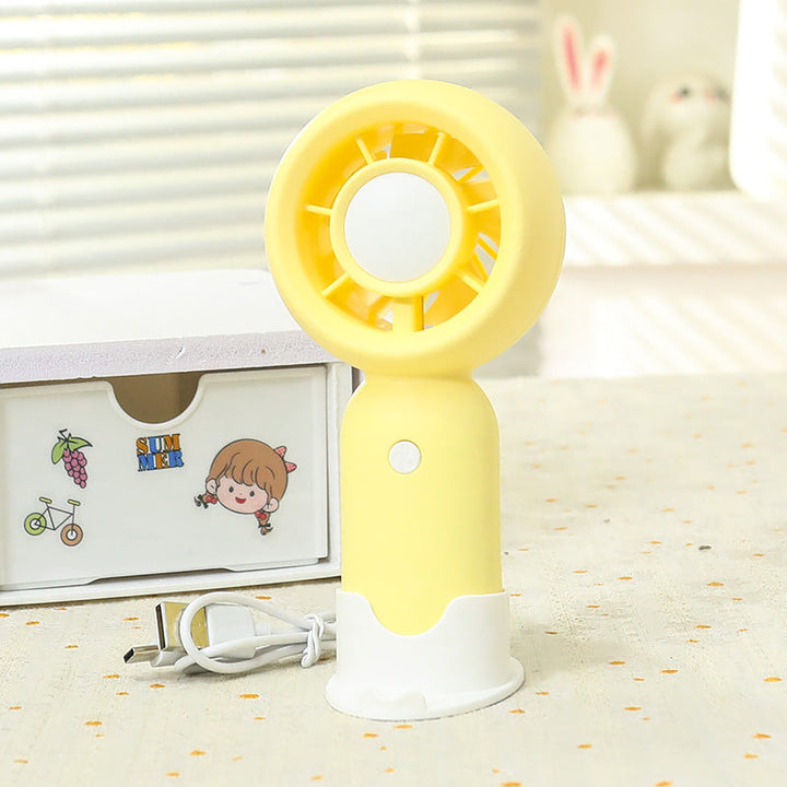 Women Handheld Mini-Fan with USB Charging Function and Ergonomic Design Stornfield