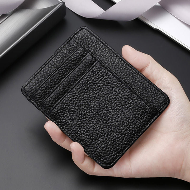 Premium Leather Zip-Around Card Case Stornfield