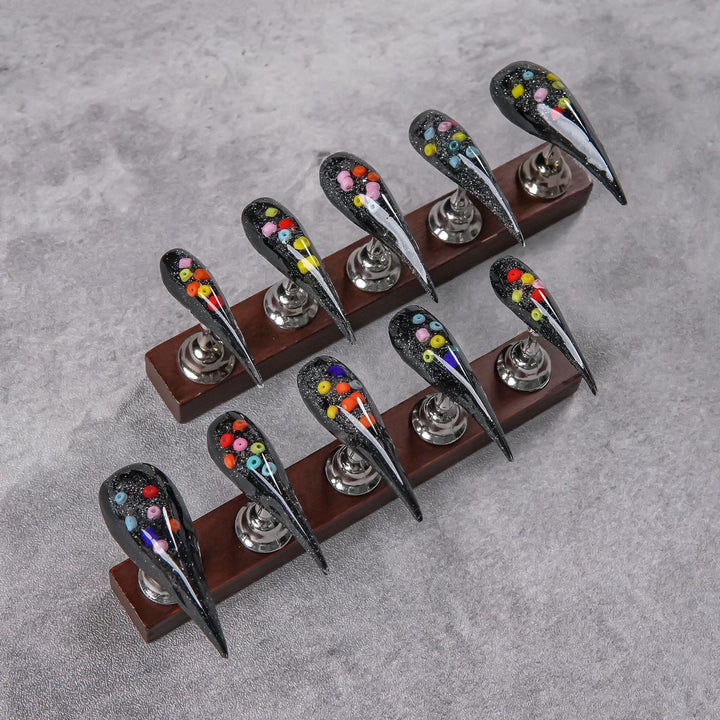 Decorative Stiletto Press-On Nail Enhancements
